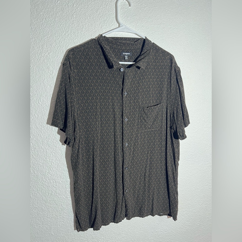 Express mens summer button up